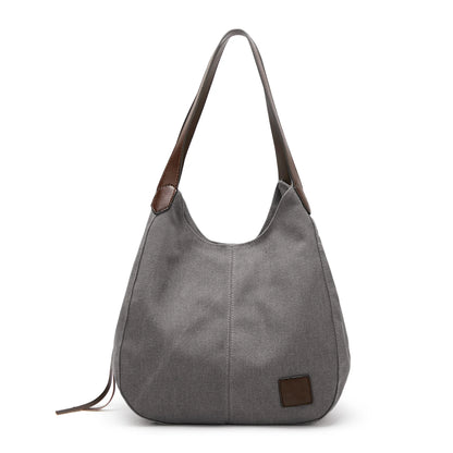 Canvas Hobo Shoulder Bag for Women – Large Capacity Tote