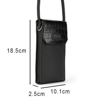 Pebble Leather Crossbody Pouch for Men – Premium Luxury Bag