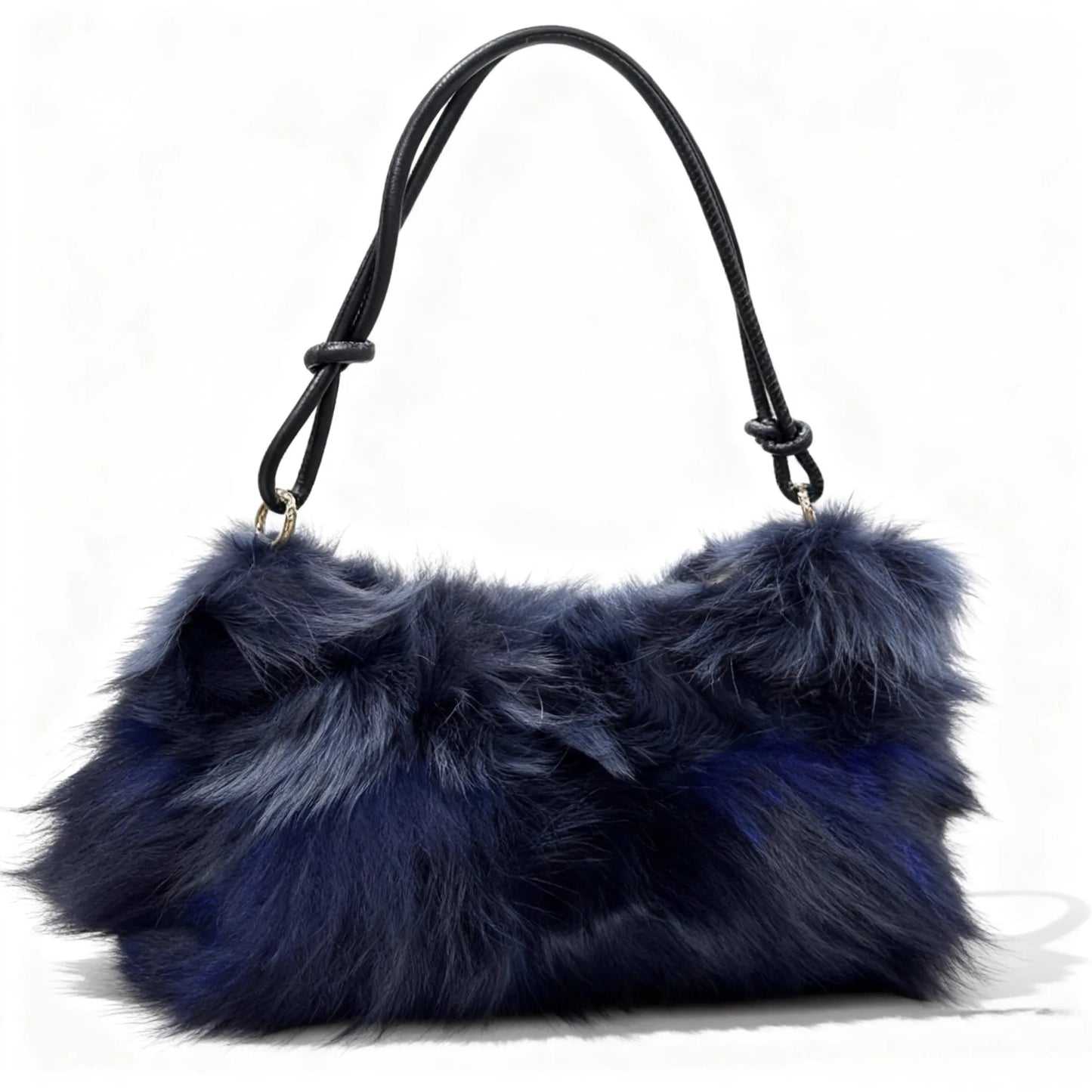 Luxury Europe America Women Real Fox Fur Bag Messenger Chain Shoulder Ladies Tote Handbag Crossbody