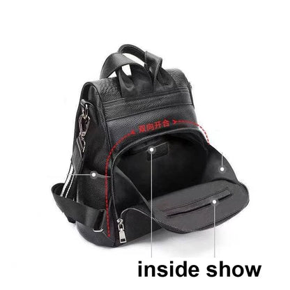 Crocodile Embossed Leather Backpack for Women – Luxury Bag