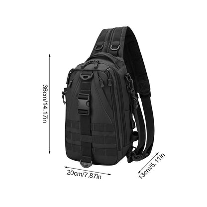 Tactical Sling Bag – Single Shoulder MOLLE Chest Pack for Hiking & Hunting