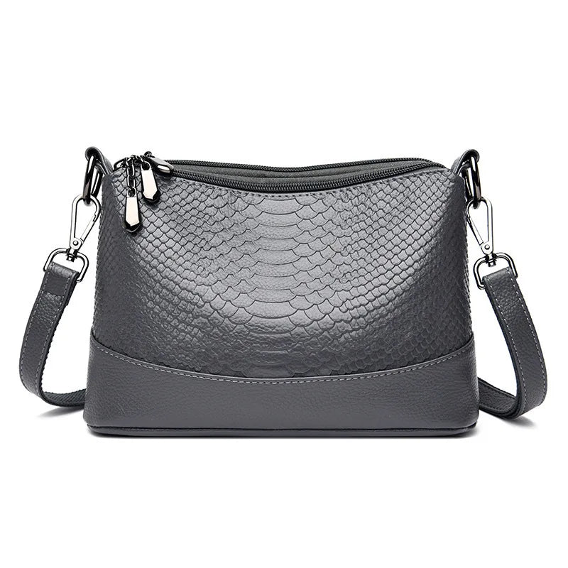 Crocodile Crossbody Bag for Women – Retro PU Leather Shoulder Purse