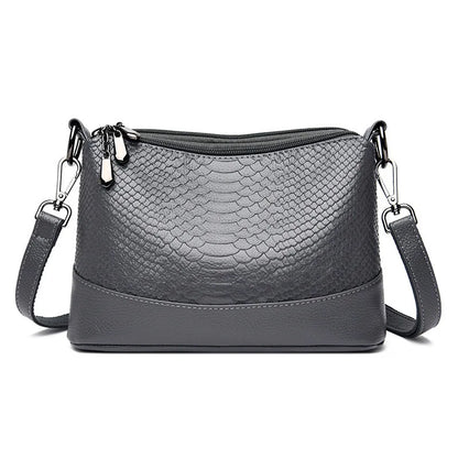Crocodile Crossbody Bag for Women – Retro PU Leather Shoulder Purse