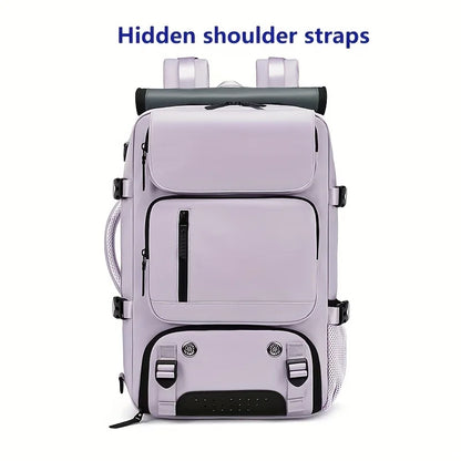 Waterproof 16" Laptop Backpack with Shoe Bag, Hidden USB Port & Hidden Shoulder Straps
