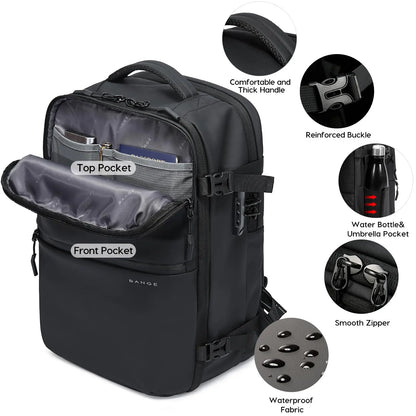 Bange Anti-Theft Travel Backpack with Wet Dry Separation – Fits 15.6" Laptop