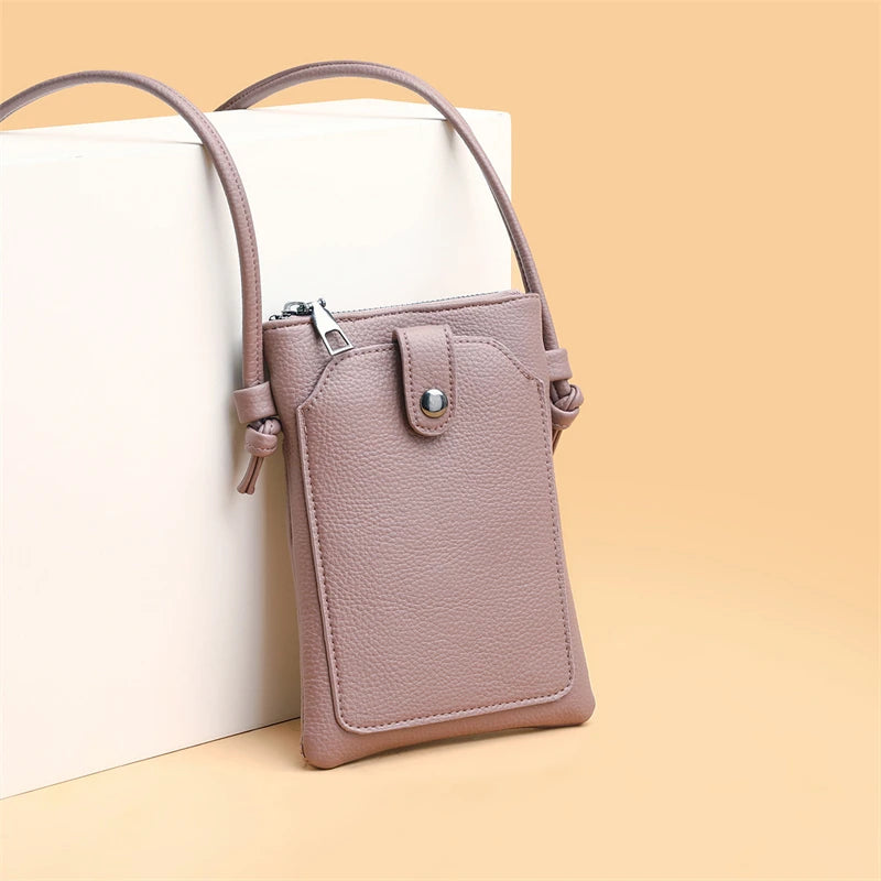 Mini Crossbody Phone Bag for Women – PU Leather Wallet Purse