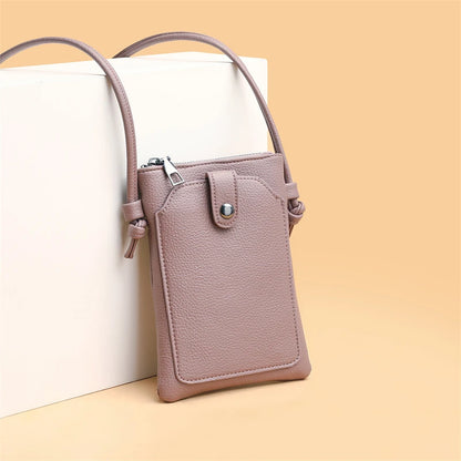 Mini Crossbody Phone Bag for Women – PU Leather Wallet Purse