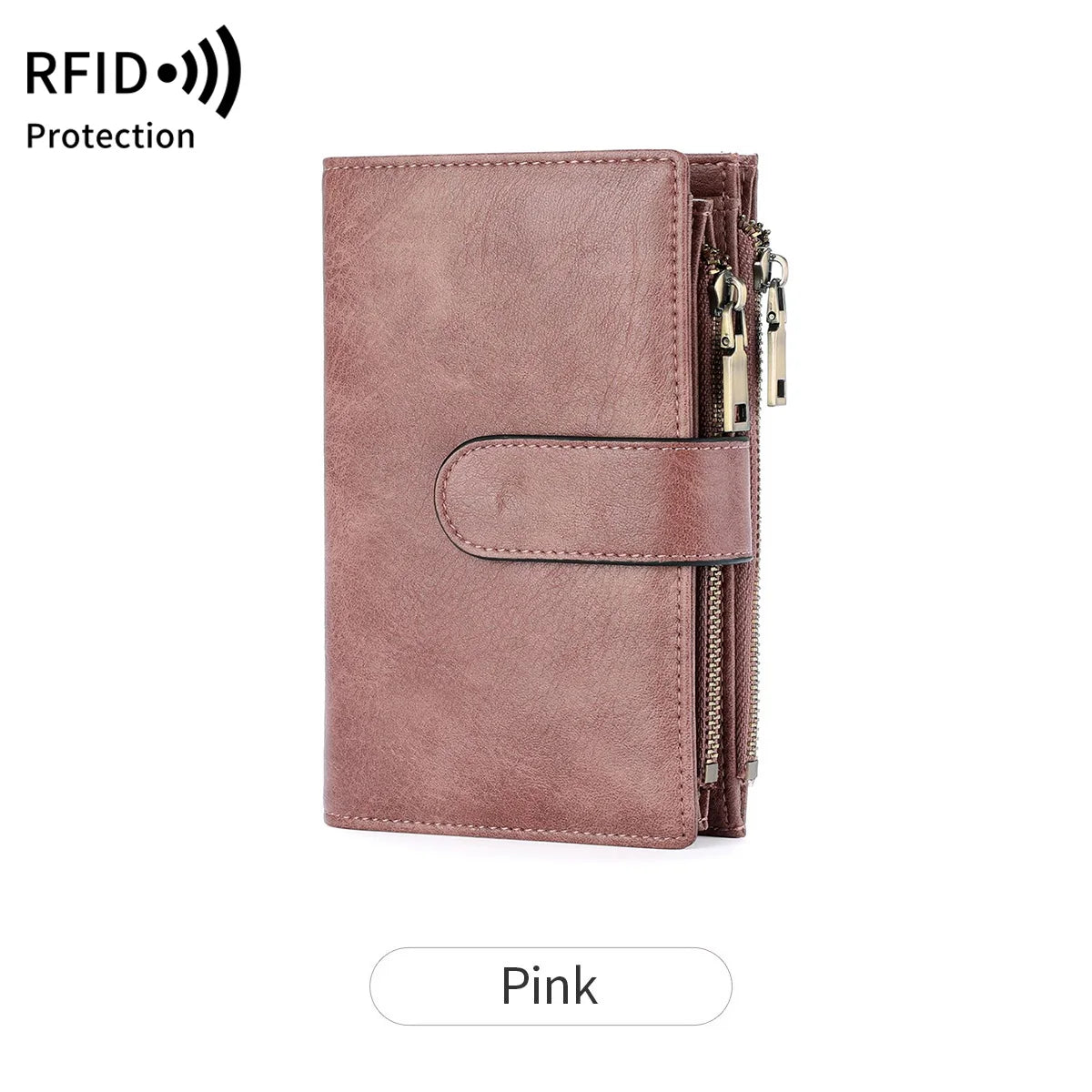 RFID Blocking Women's Wallet – Large Capacity Card Holder