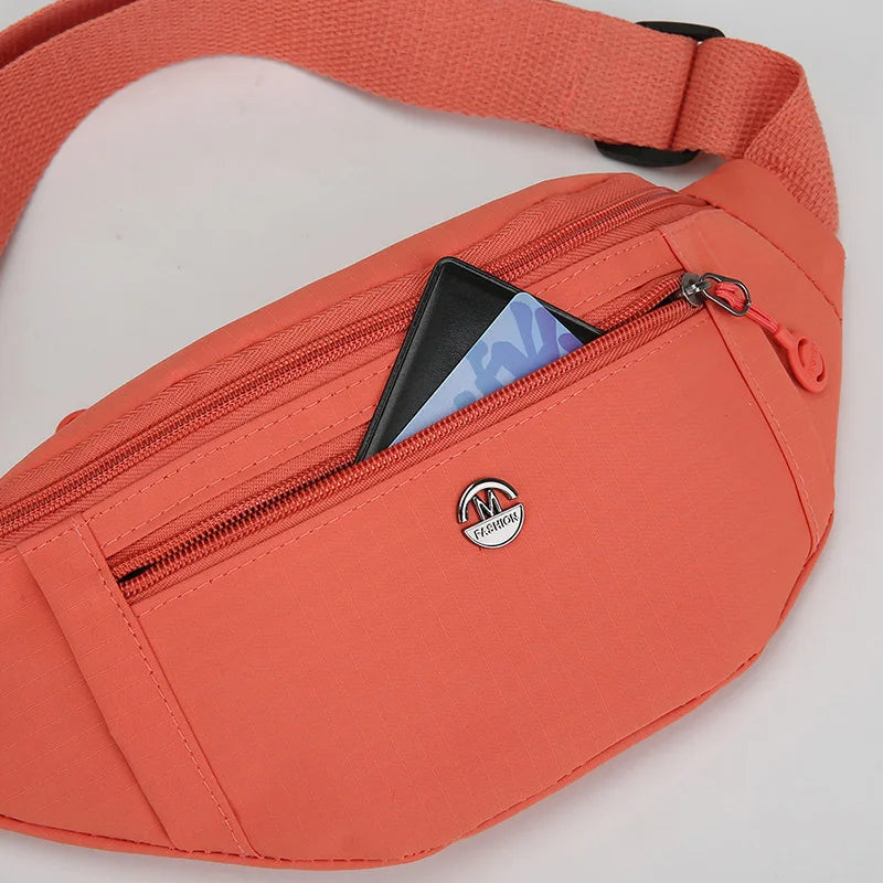 Waterproof Nylon Waist Pack – Convertible Crossbody Chest Bag