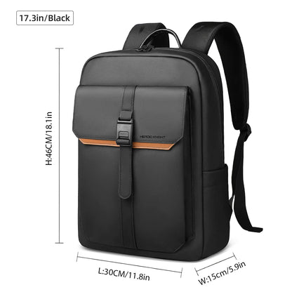 Stylish Business Backpack Men – 15.6" Laptop, Waterproof, Flap Design