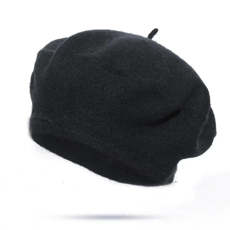 Wool Beret Hat – French Painter Style for Women & Girls
