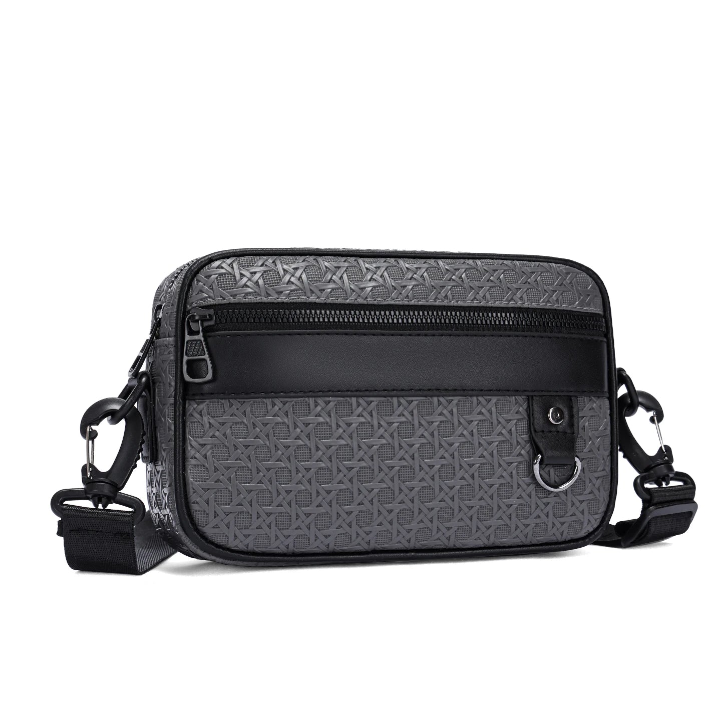 Men's PU Leather Crossbody Bag – Business Shoulder Bag for Work & Travel