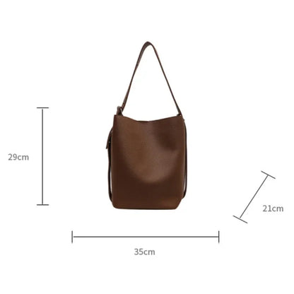 Leather Bucket Bag Set for Women – Shoulder & Crossbody
