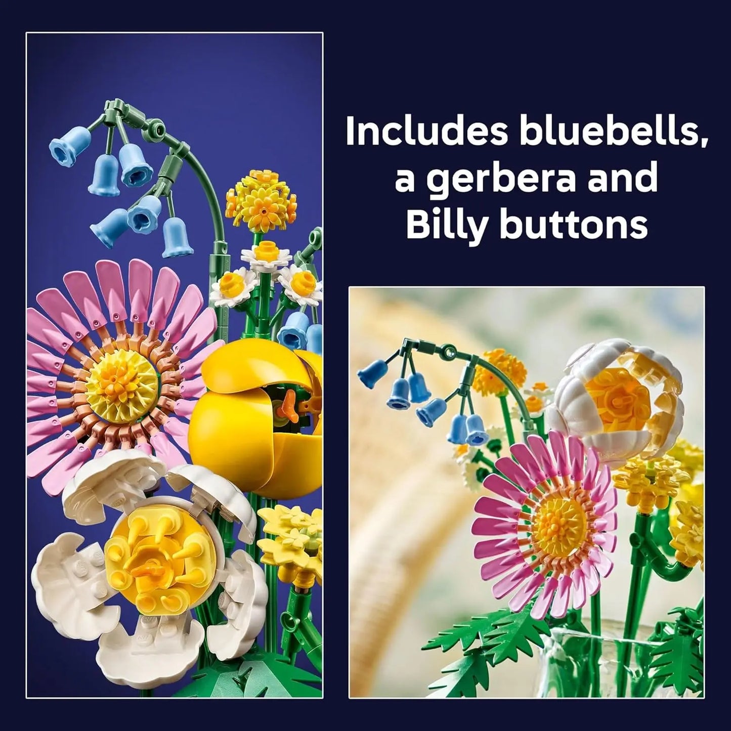LEGO Botanicals Petite Sunny Bouquet 10347 Flower Building Set