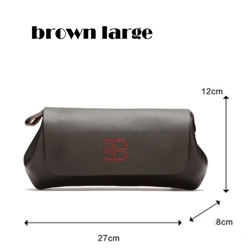 Men's Genuine Leather Clutch Bag – Luxury Business Handbag