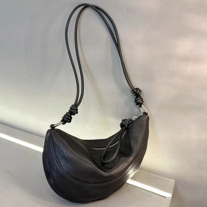 Crescent Shoulder Bag for Women – Retro Luxury Underarm Handbag