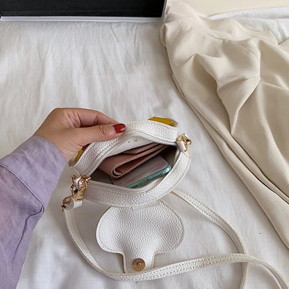 Cute Duck Crossbody Bag – Women's Cartoon PU Leather Shoulder Bag