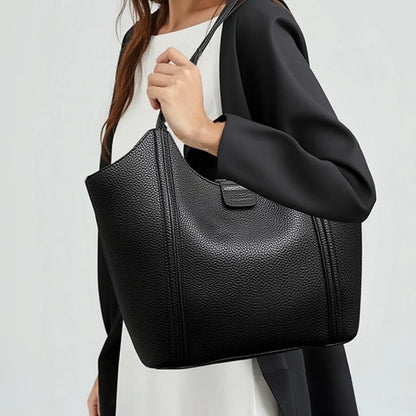 Women's Soft Leather Tote Bag – Luxury Shoulder Handbag