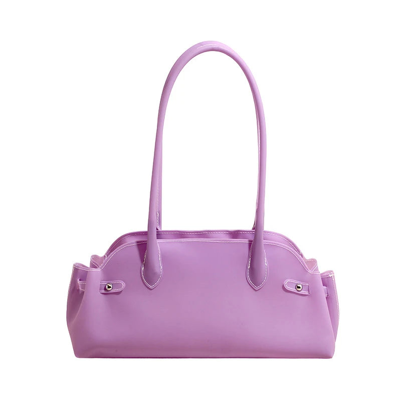 Jelly PVC Shoulder Bag – Women's Large Capacity Dumpling Bag