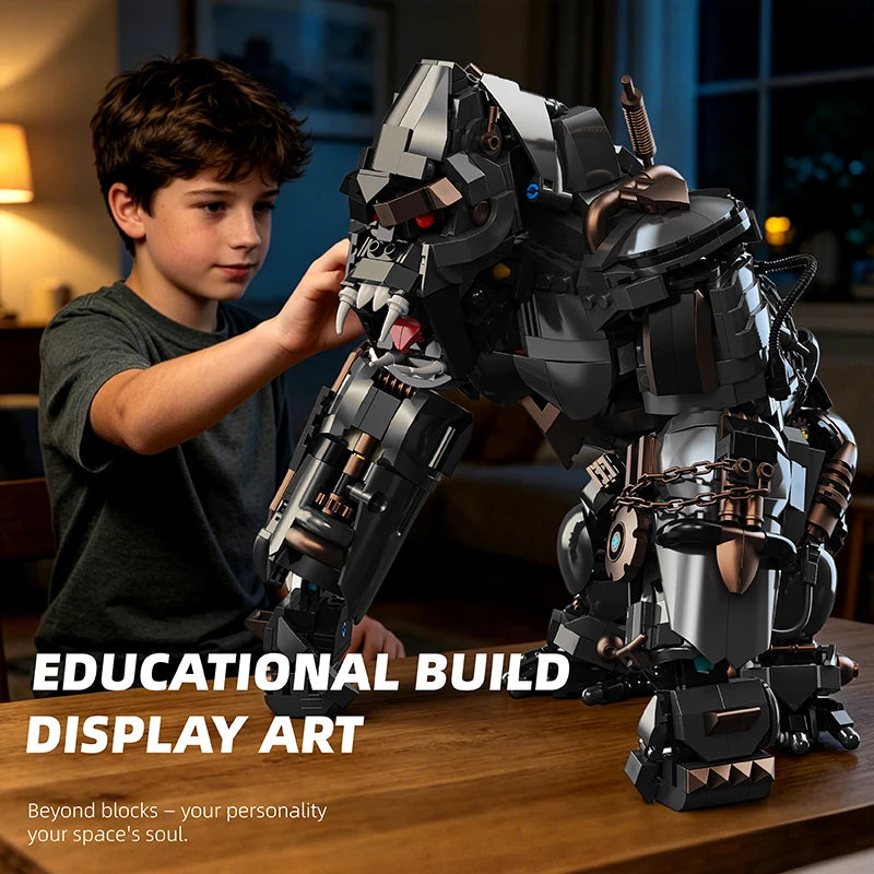 Mecha Gorilla Building Blocks Set – Giant Robotic Ape MOC Kit