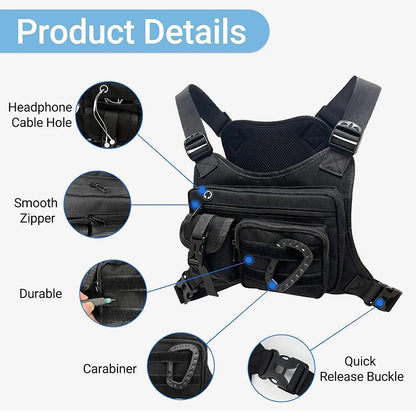 Tactical Chest Bag – Multi-Pocket Outdoor Sports Harness Pack