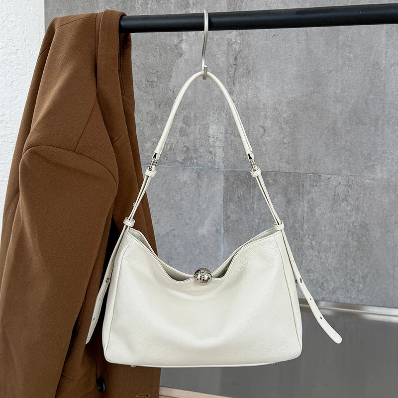 Women's Genuine Leather Crossbody Bag Large Capacity