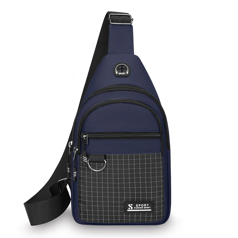Men's Water-Resistant Crossbody Chest Bag – Lightweight Multipurpose Sling Pack
