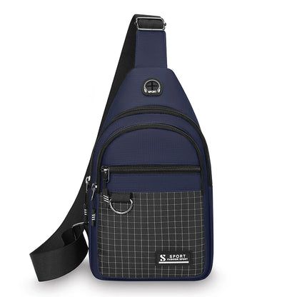 Men's Water-Resistant Crossbody Chest Bag – Lightweight Multipurpose Sling Pack