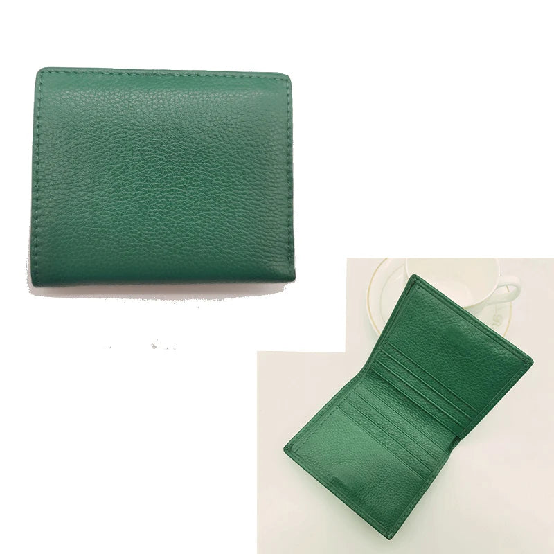 Slim Bifold Wallet – Unisex Short Wallet with Card Holder