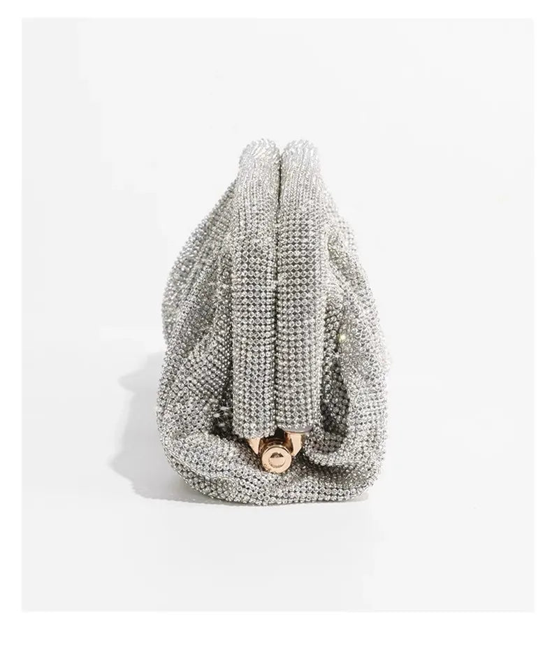 Crystal Evening Clutch Bag – Women's Diamond Party Purse