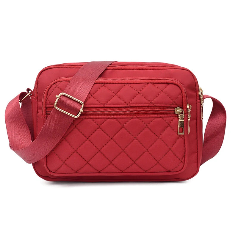 Quilted Crossbody Shoulder Bag for Women – Large Capacity