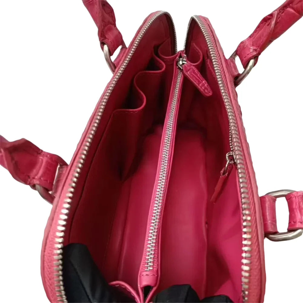 Genuine Crocodile Leather Shell Handbag for Women