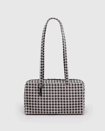 Large Capacity Square Shoulder Bag Nylon Canvas for Travel & Daily Use