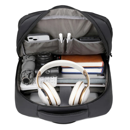 Water-Repellent Laptop Backpack – Slim Nylon School & Travel Bag
