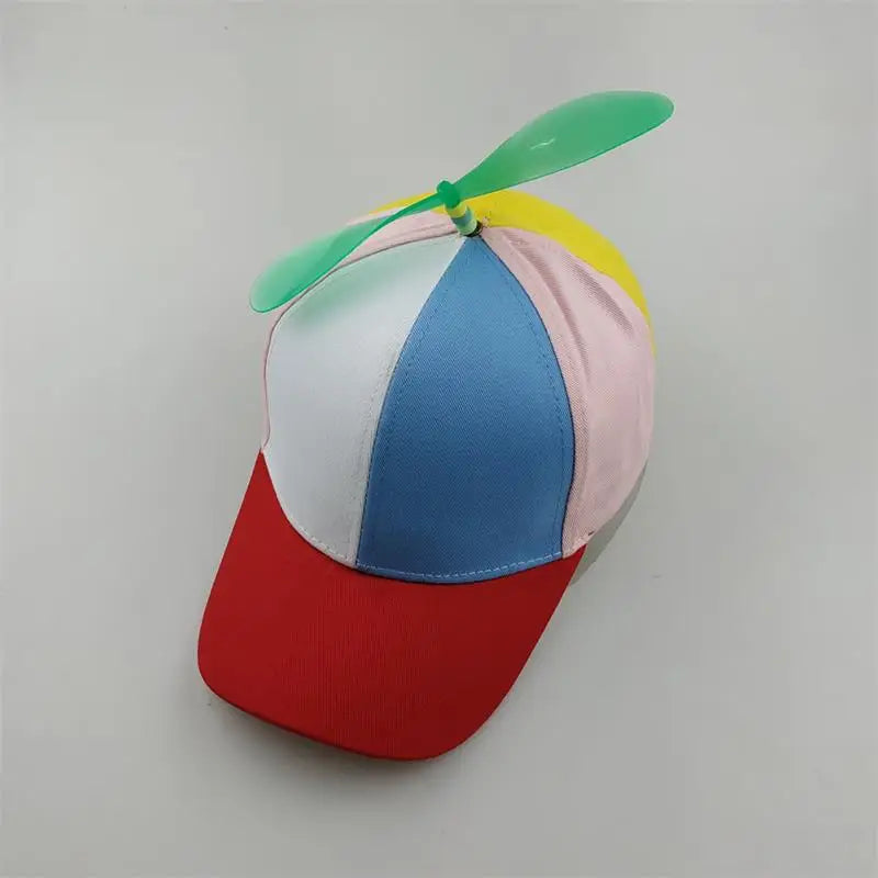 Propeller Baseball Cap – Colorful Patchwork Hat for Kids & Adults