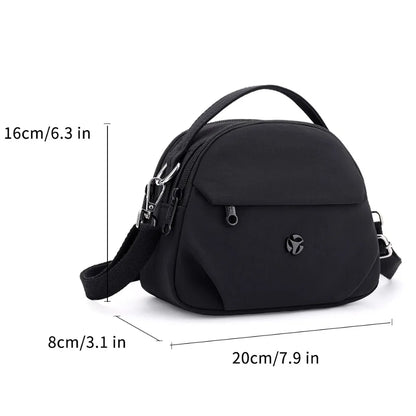 Women's Nylon Crossbody Tote Bag – Waterproof Travel Handbag