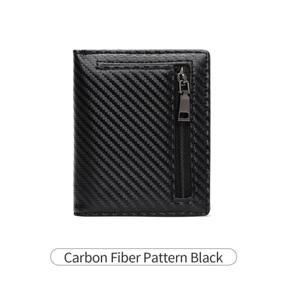 RFID Blocking Carbon Fiber Bifold Wallet for Men