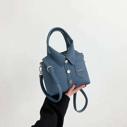 PU Leather Crossbody Bag for Women – Compact Square Handbag
