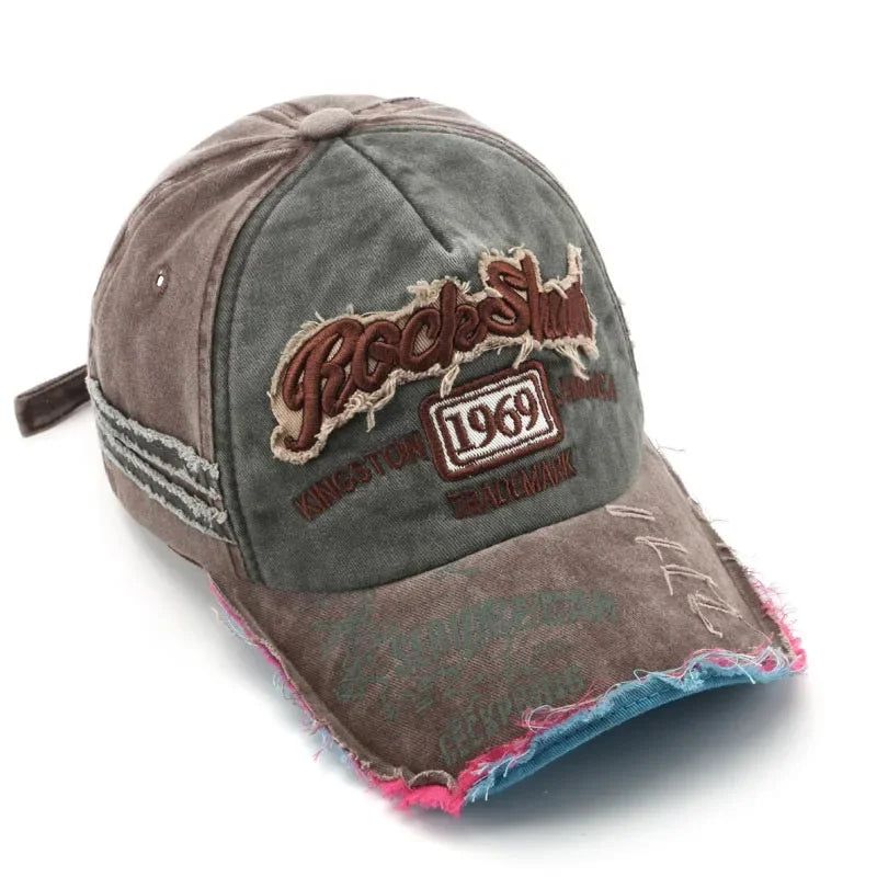 Retro Letter Embroidery Baseball Cap – Cotton Hip Hop Hat