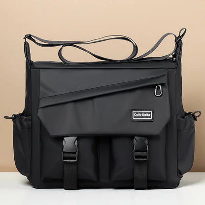 Men's Messenger Bag Multi-Layer Crossbody Shoulder Bag