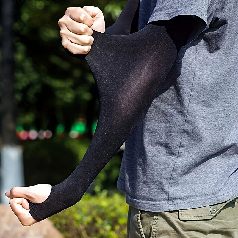 UV Protection Ice Silk Arm Sleeves – Unisex Sun Cover