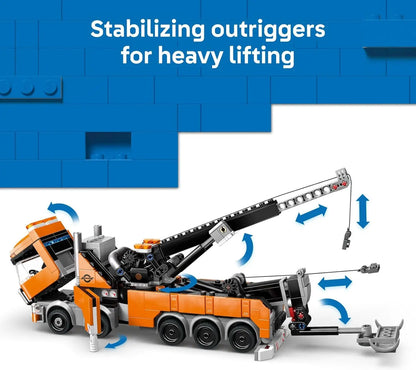 LEGO City 60467 Heavy-Duty Tow Truck Building Set – 793 Pieces