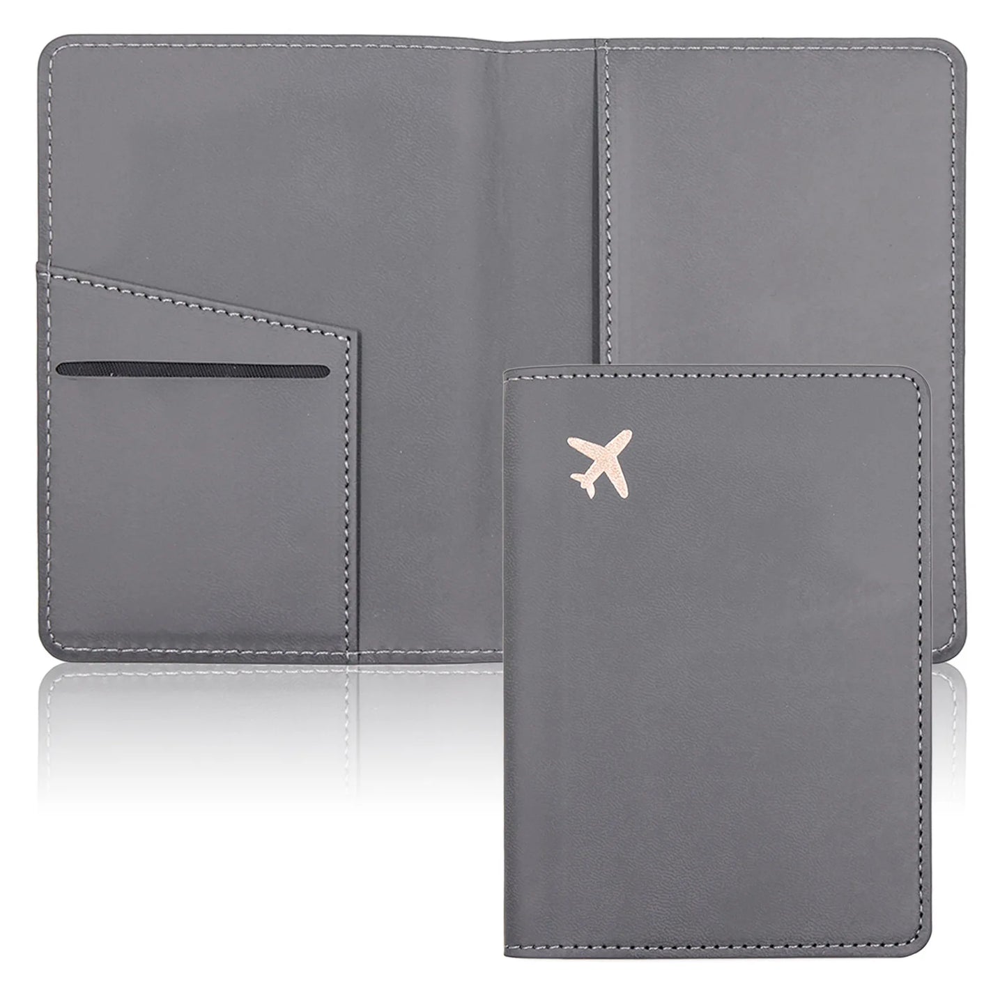 Slim Passport Holder & Travel Wallet – Faux Leather