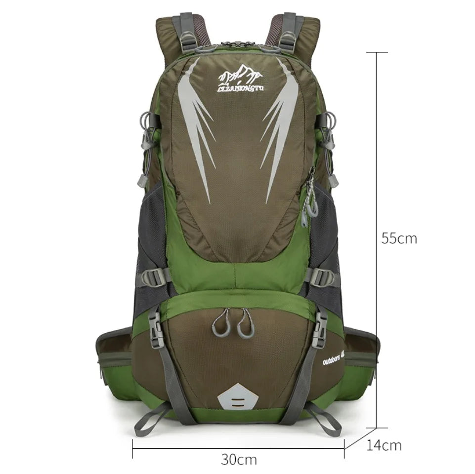 40L Waterproof Hiking Backpack – Men's Large Outdoor Travel Rucksack