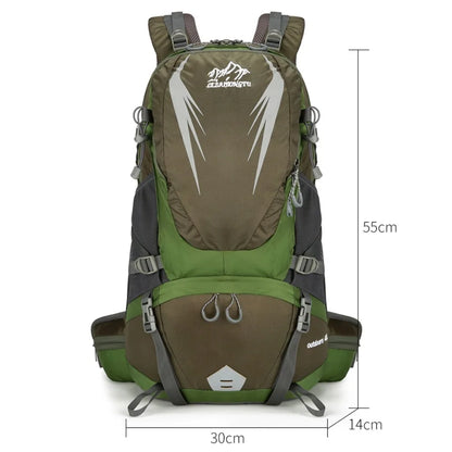 40L Waterproof Hiking Backpack – Men's Large Outdoor Travel Rucksack
