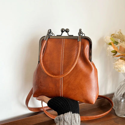 Retro Clip Clasp Crossbody Bag – Mini Phone Purse Shoulder Bag