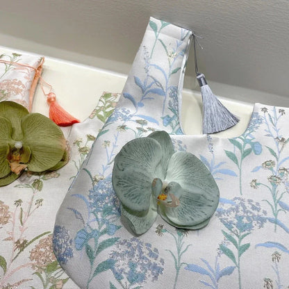 Chinese Knot Wrist Bag – Floral Tassel Pouch Handbag