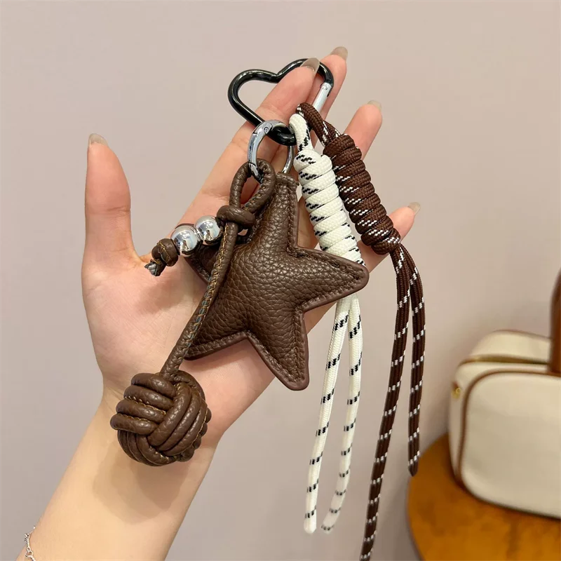 PU Leather Star Keychain Bag Charm & Bag Pendant