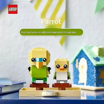 LEGO BrickHeadz Pets 40443 Budgie & Cockatiel – 261-Piece Building Set