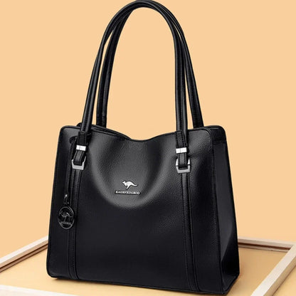 Leather Tote Shoulder Bag for Women – Large Crossbody Handbag